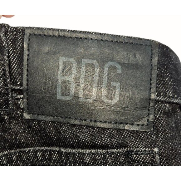 BDG Urban Outfitters Foldover V Front Jean Shorts Sz 29 8 Cut Offs Goth Punk NEW - Picture 9 of 16